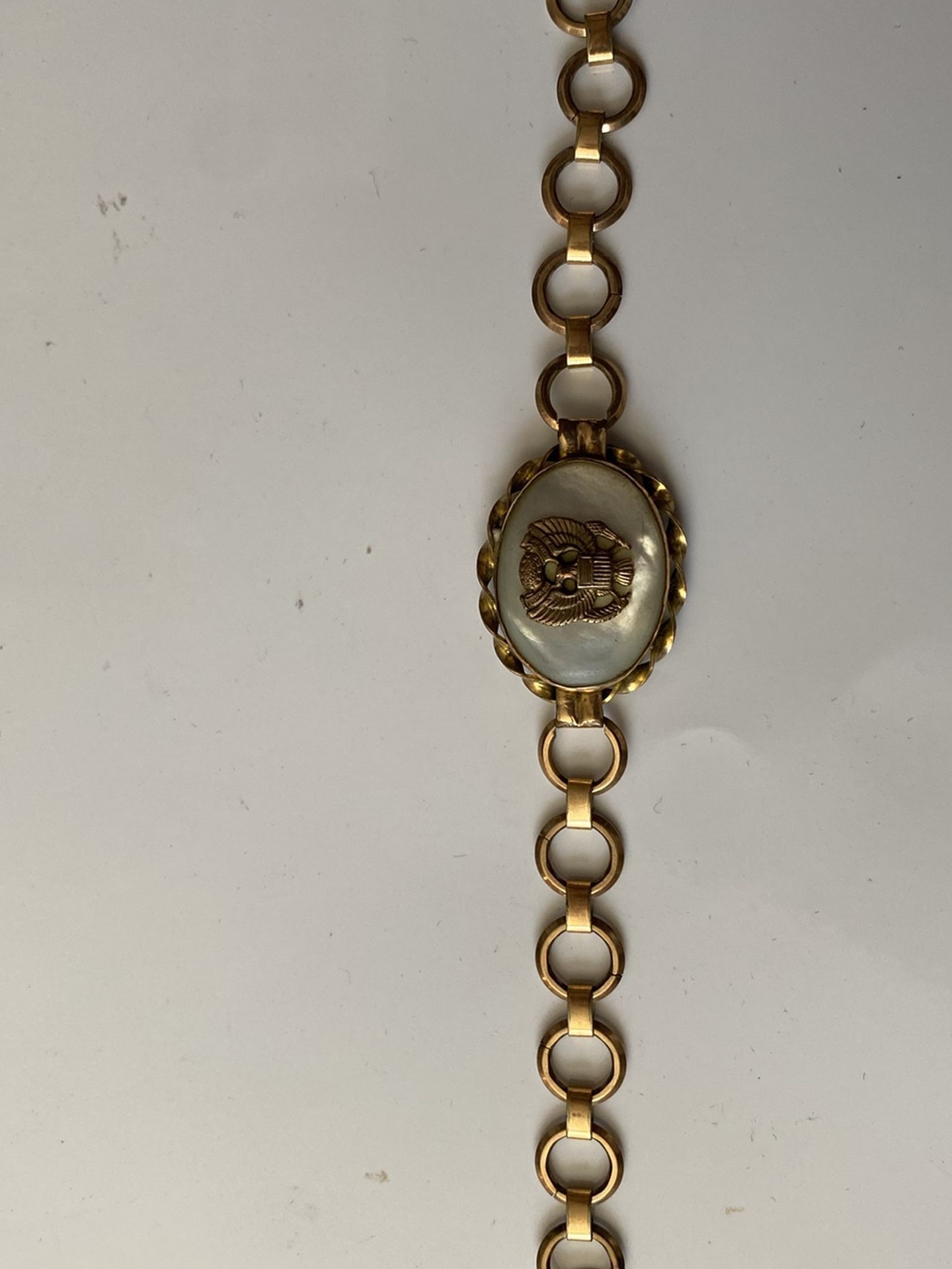 Antique 12K GF Locket Bracelet