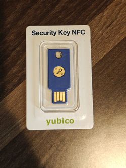 Yubico Security Key NFC (USB-A) — FIDO2/U2F Hardware 2FA Key — NEW