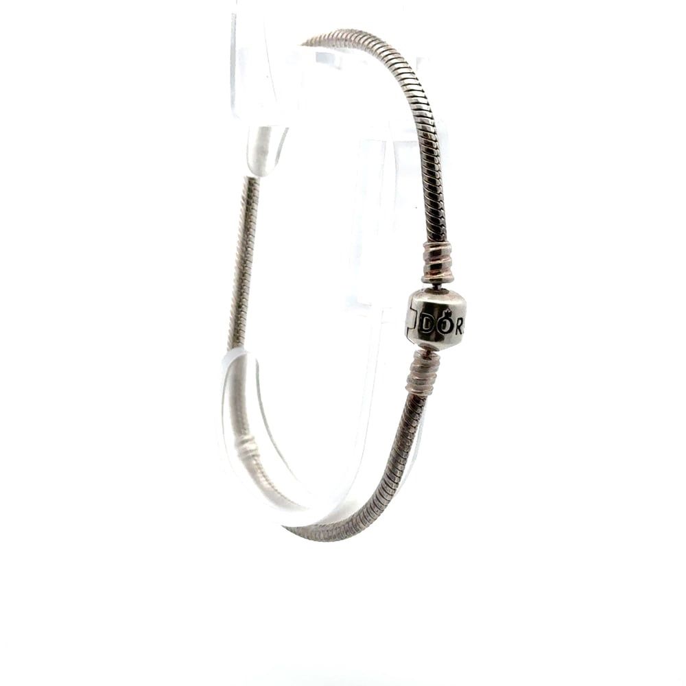 Pandora Moments Sterling Silver 8” Snake Charm Bracelet 11054036