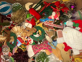 Large Lot of Vintage Christmas Ornaments