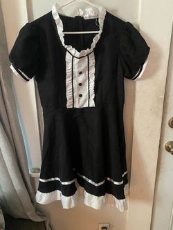 Black and White Maid Costume Dress
