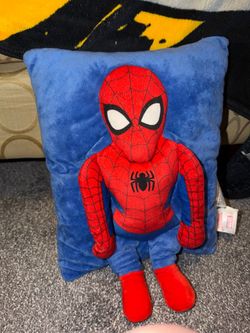 Marvel Spiderman Plush Pillow Toy Collectible Used Pre Owned As Is Clean Souven.