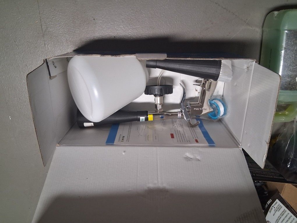 Air Car Detailing Tool, Brushes, And Cleaning Fluids