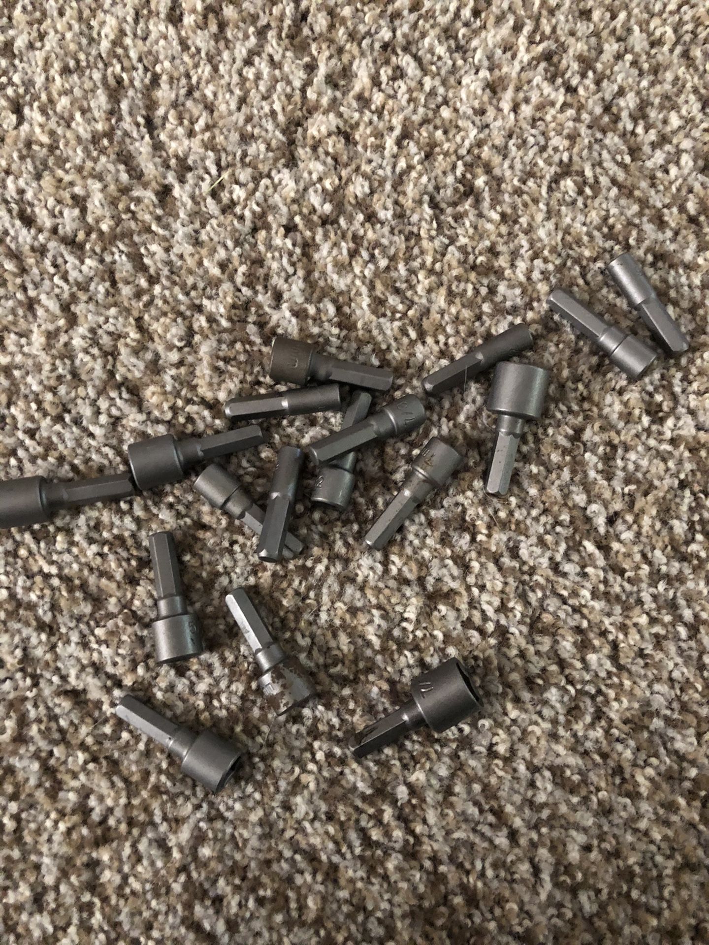 17 nut drive bits
