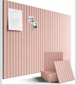 New: Large Felt Bulletin Board 48" x 36" Cork Board Alternative w/ 70 tabs