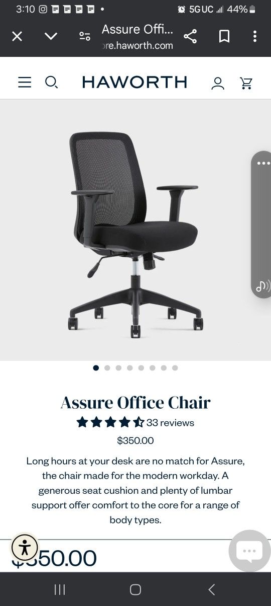 HAWORTH OFFICE CHAIR. 