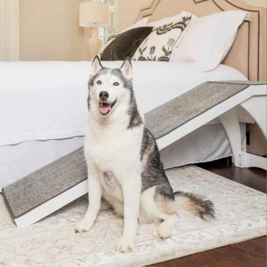 Pet Ramp for Beds Cat/Dog - Durable Wooden Frame Supports up to 120 lb (Originally $179.95)