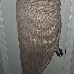 Small High Low Sequin Skirt Size S