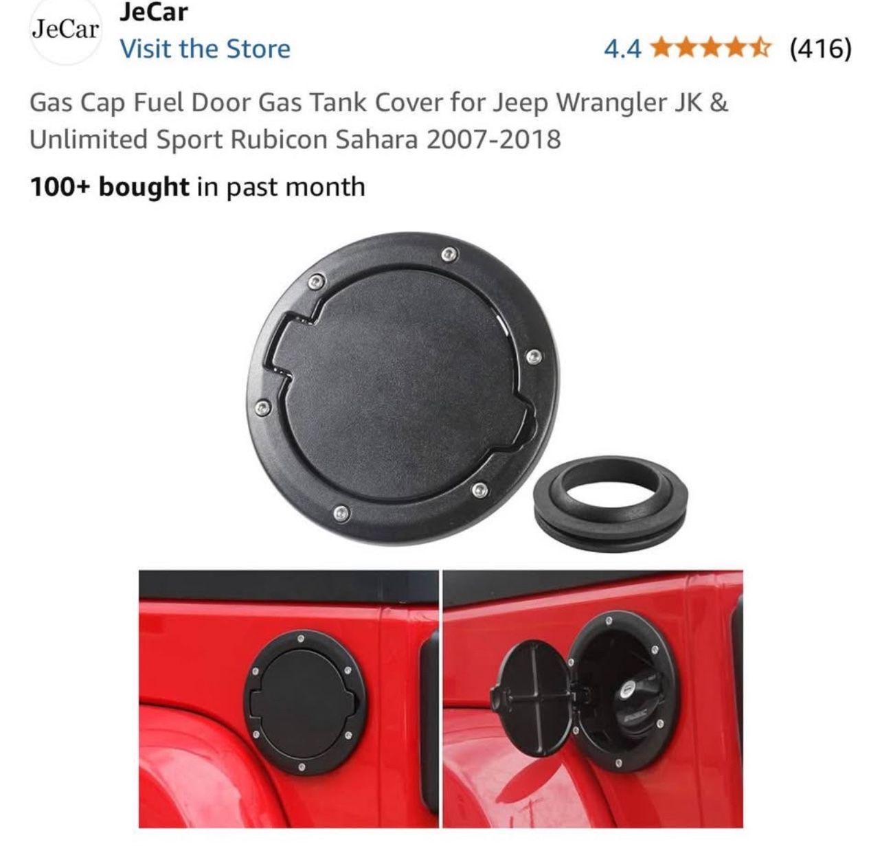Jeep Wrangler Gas Tank Cover