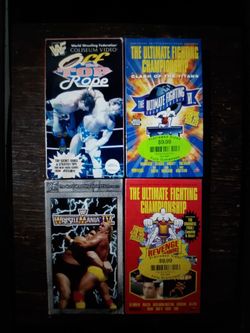 Vintage UFC and Wrestling VHS Tapes / Sell Or Trade