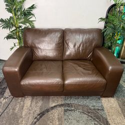 Leather Couch Free Delivery Loveseat Sofa