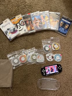 Sony PSP Console with UMD Games and Movies Bundle