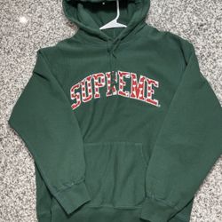 Supreme Hearts Arc Hooded Sweatshirt Dark Green M