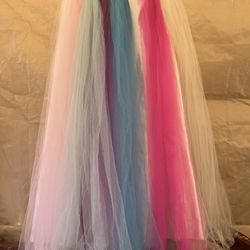 Girls Long Tule Skirt 