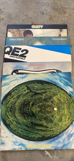 Mike Oldfield vinyl record lot of 5