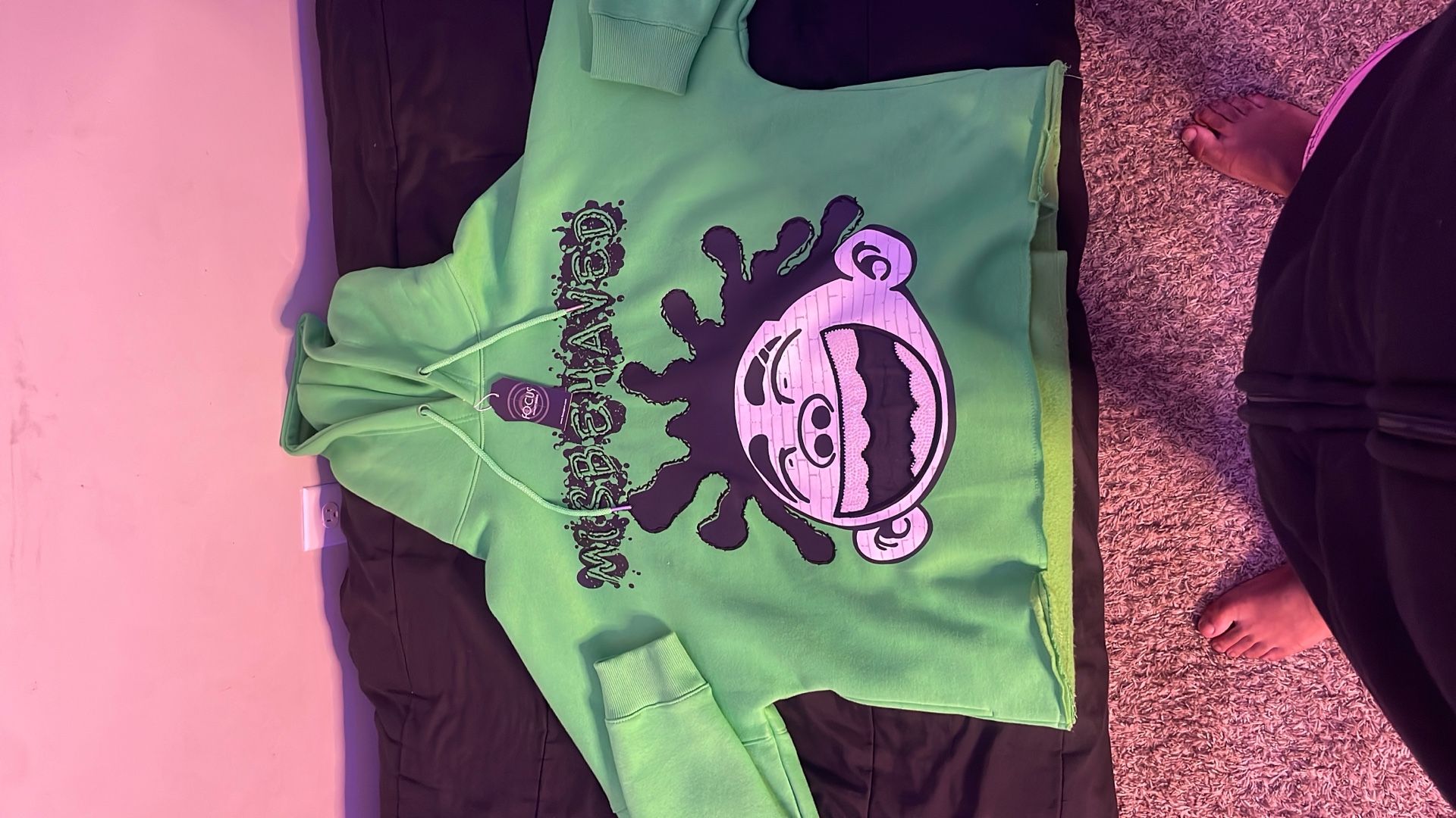 Hoodie,focus,green,large 