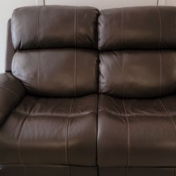 Leather Recliner Set