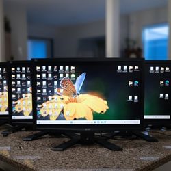 6- 22" Acer Monitors 
