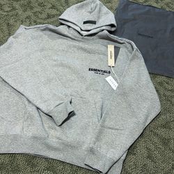 Gray Men Essentials Hoodie