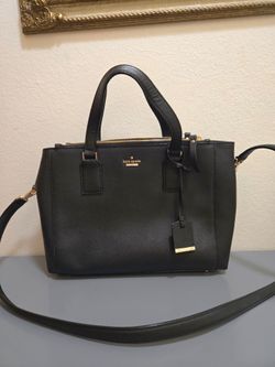 Kate Spade Black Saffiano Leather Satchel