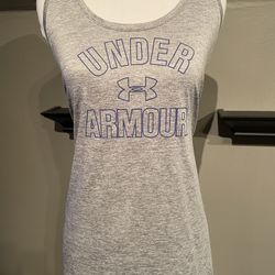 Blue/grey Under Armour tank