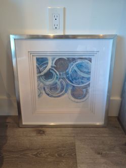 Painting in silver framed