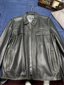 Leather Jacket Size XL Fits Like L