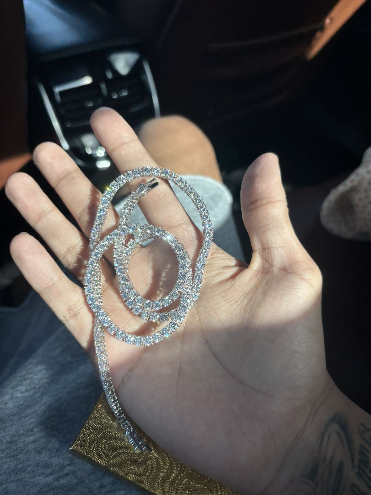 Vvs Mossanite Tennis Chain