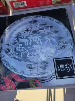 Mikasa Crystal Platters