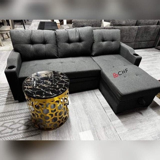 Sleeper Sectional Sofa With Storage Chaise And Pull Out Bed - July Sale