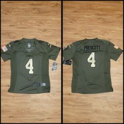 Dak Prescott Dallas Cowboys Salute Jersey For Woman 