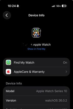 Apple Watch Series 10 Wrist Size 4