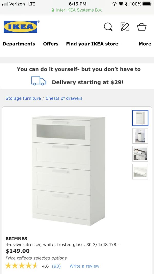 Ikea Brimnes Dresser Almost New For Sale In Los Angeles Ca