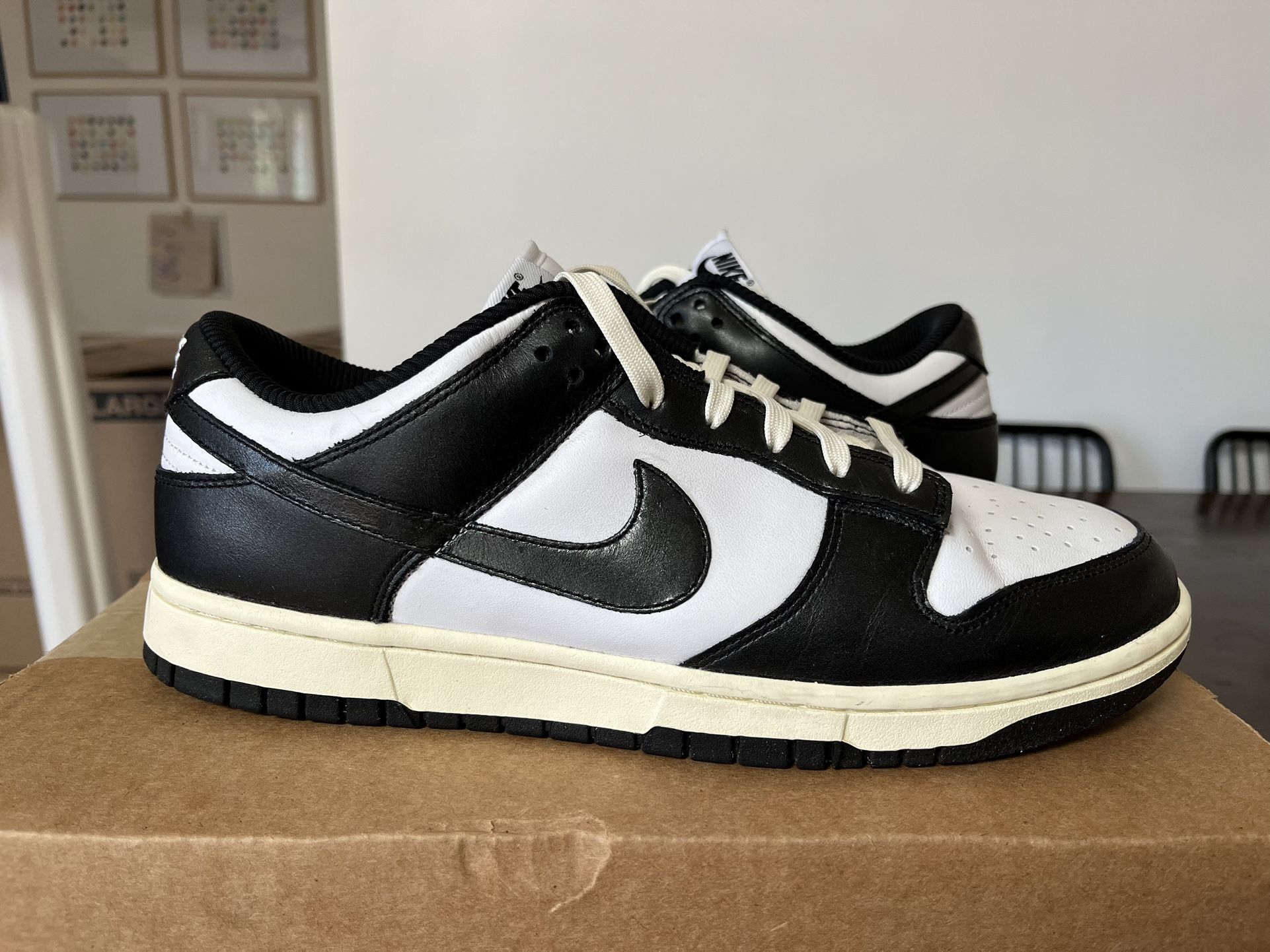 Used Nike Dunk Low Vintage Panda Size 12.5w/10.5m