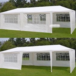 10x30 Canopy with Sidewalls and Windows, Outdoor Instant Canopy Tent for Parties
