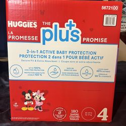 Huggies Diapers - Size 4 - 120 Total