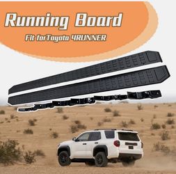 Fit for Toyota 4Runner 2024 Black Side Step Aluminium Running Board