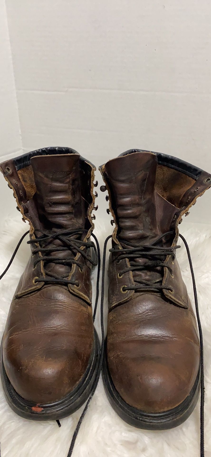 Mens Red Wing 953 Boots Sz 11 D Brown Leather UNION MADE