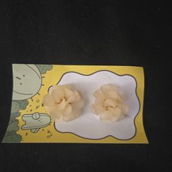 Yellow Flower Earrings