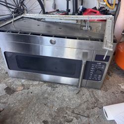 Over Stove GE Cafe Microwave And Fan