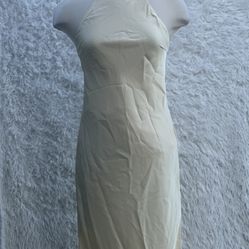 New Phocia Elegant Cream Halter Dress size Small