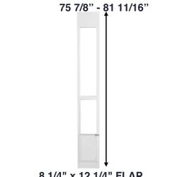 New Other Vevor 8 1/4" x 12 1/4" Pet Patio Door Insert For Sliding Glass Door