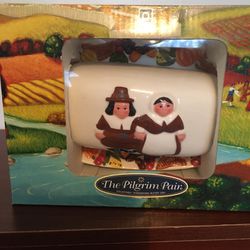 Publix Pilgrims Thanksgiving Butter Dish 