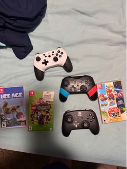 Nintendo switch games and remote