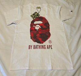 Red Camo White Bape Shirt