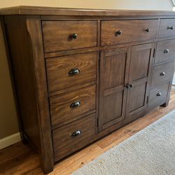 Large Solid Wood Dresser