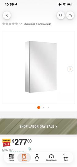 Mirrored Medicine Cabinet