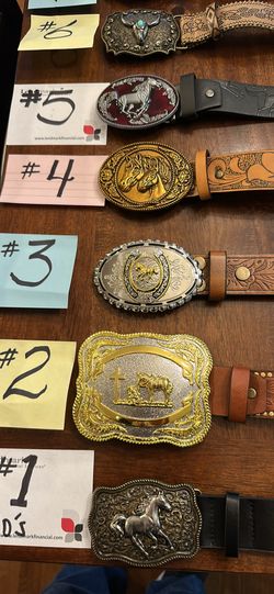 Howdy Partner New Western Style Belts & Buckles 