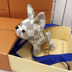French Bulldog Keychain Checkered Cute Accessories Women