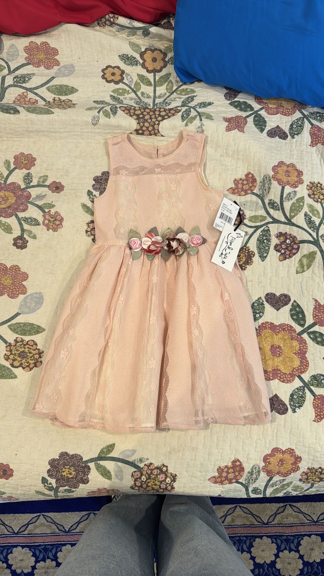 Blush pink dress-girls